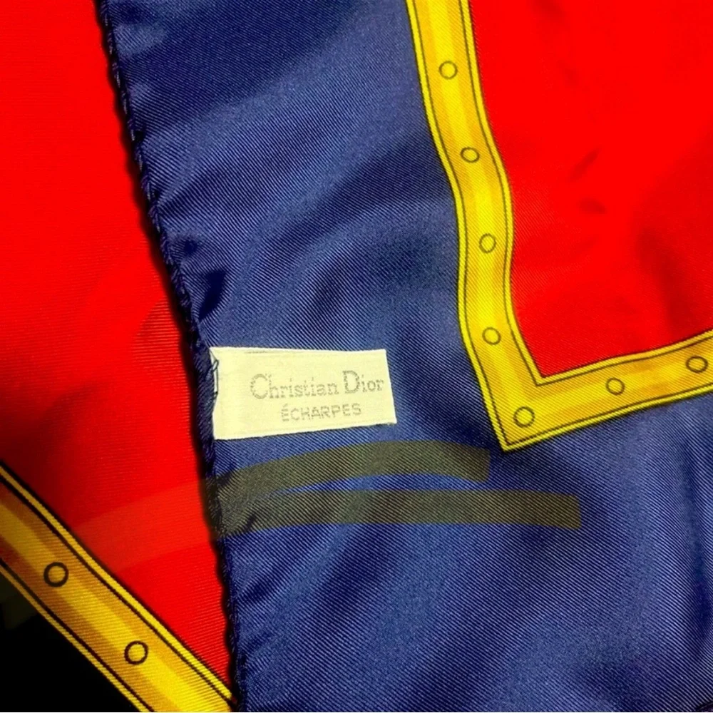 Christian Dior Silk Scarf, 86cm, Vintage